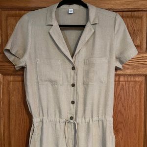 Linen Jumpsuit Tall Small